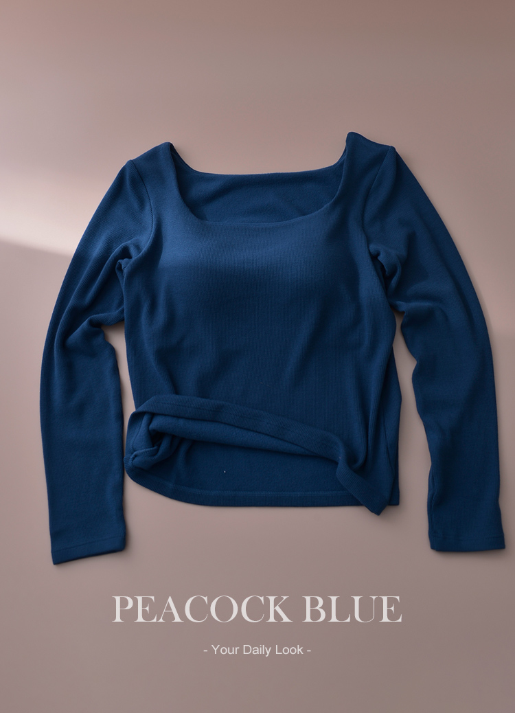 內磨毛! 保暖打底方領發熱罩杯上衣 Bra Top(發熱上衣)