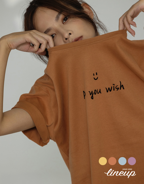 As you wish 微笑字母T恤