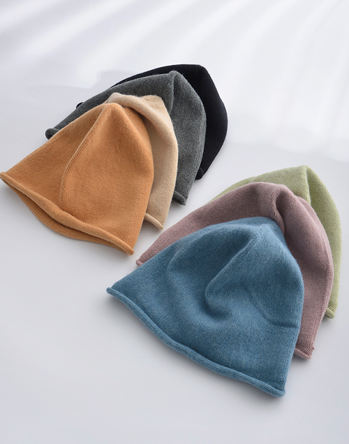 柔軟慵懶堆堆針織毛帽