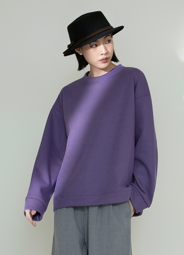 加厚細膩刷絨!保暖紋理份量寬鬆衛衣