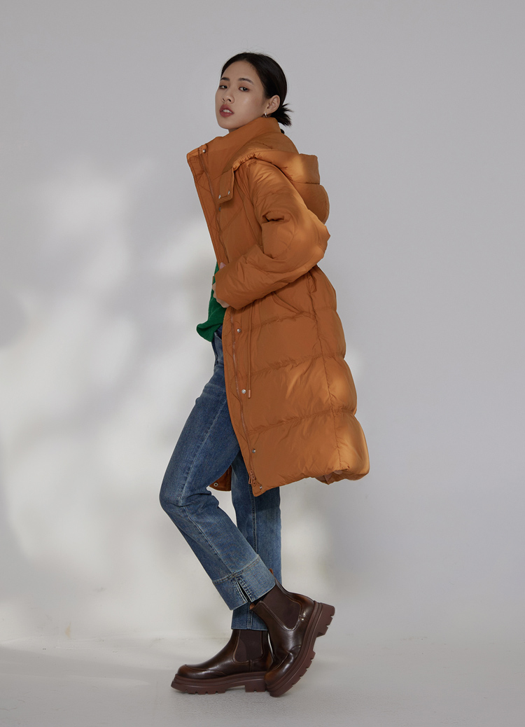 禦寒推薦! 時髦收繩中長版羽絨外套