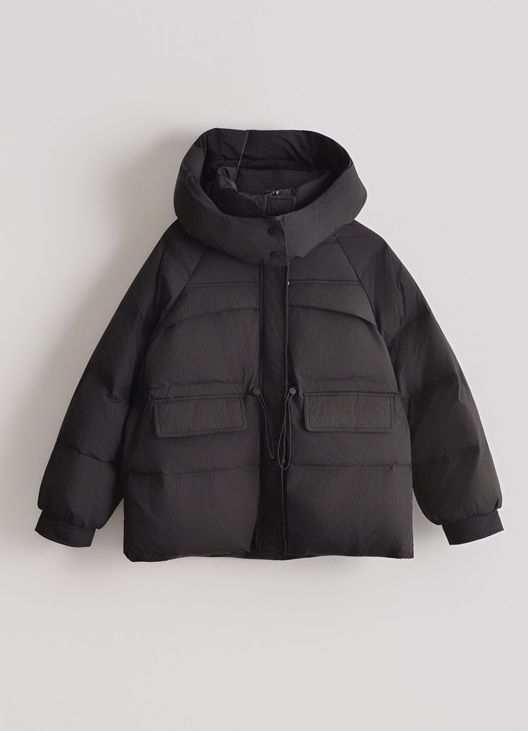 包覆式保暖! 城市防寒收腰中長版羽絨外套