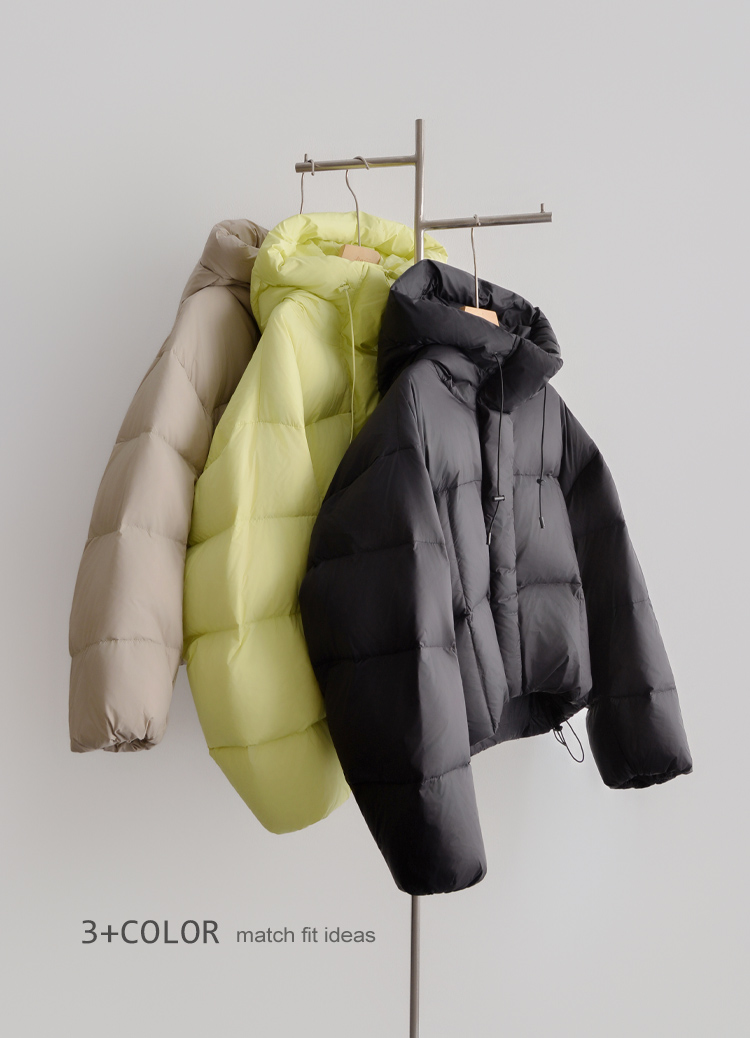 輕盈蓄熱!造型有感泡芙羽絨外套(短版羽絨外套)