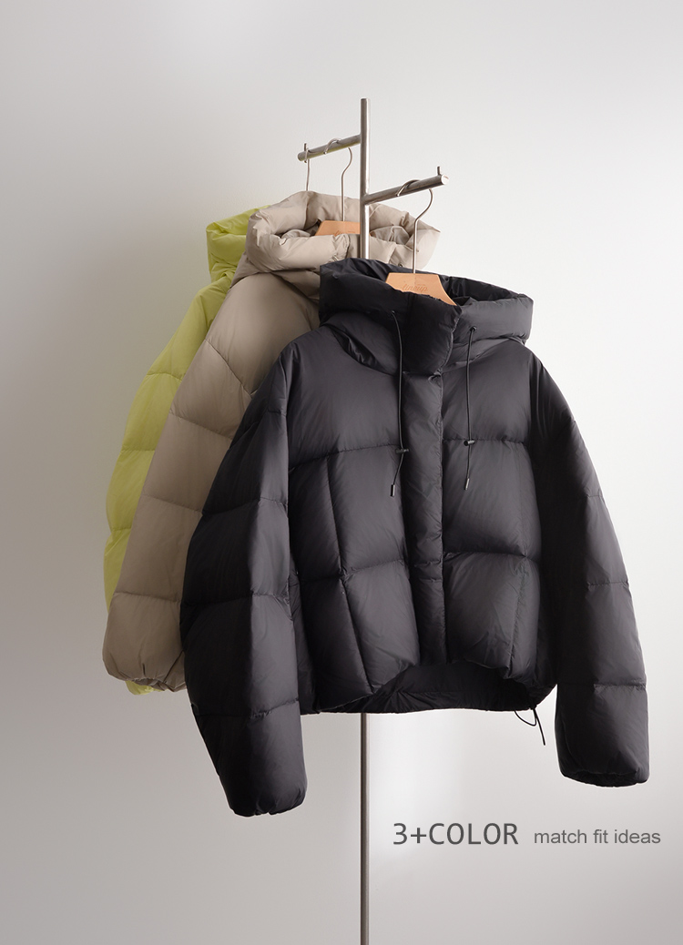 輕盈蓄熱!造型有感泡芙羽絨外套(短版羽絨外套)