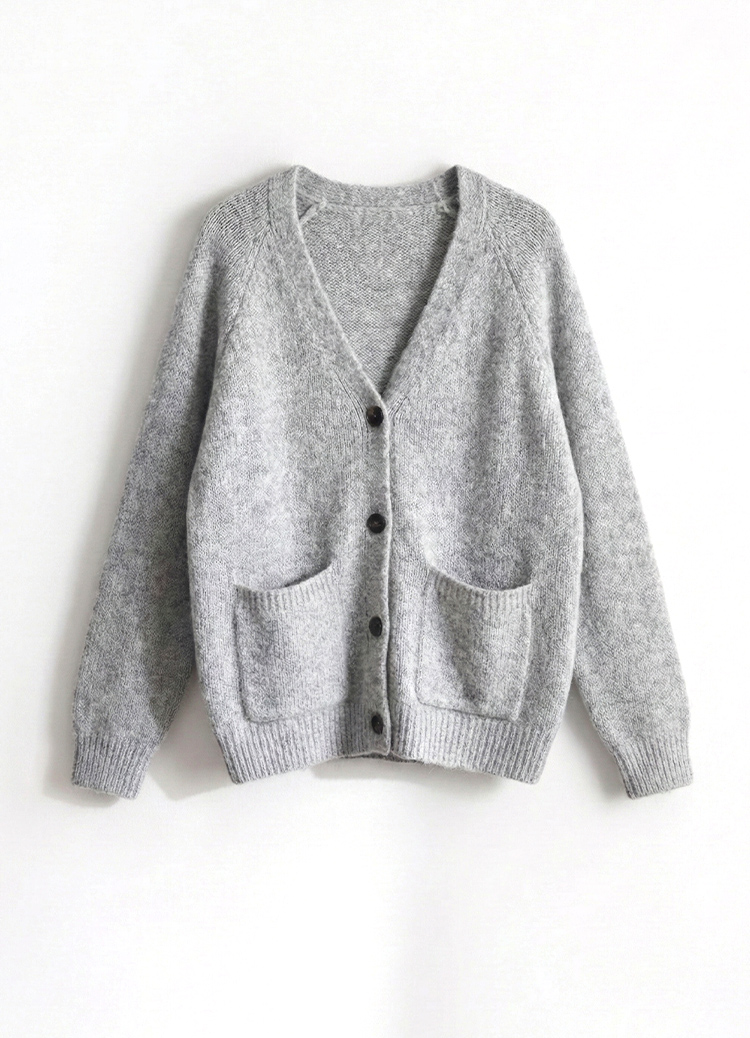 慵懶冬日! 溫柔暖心慵懶口袋毛衣外套