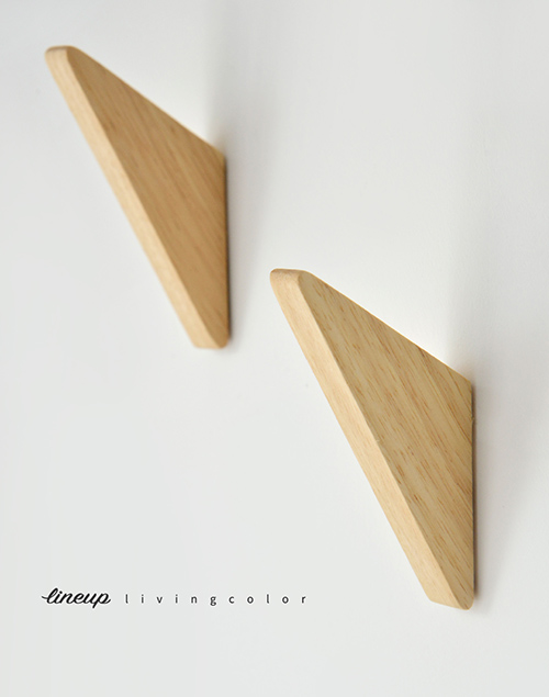三角形橡木造型掛勾
