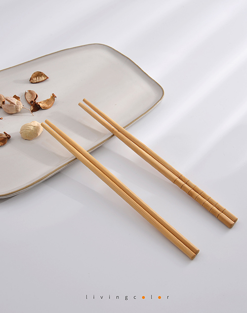 中式竹節素面竹筷 10雙盒裝