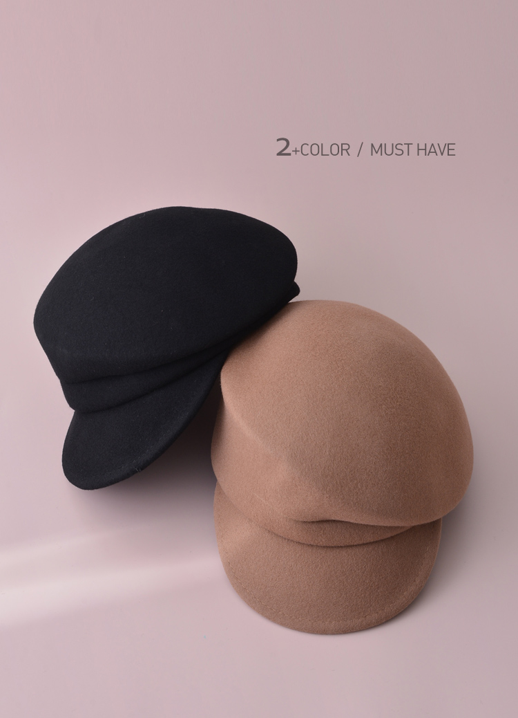 時髦顯臉小氣質羊毛貝雷帽 鴨舌帽
