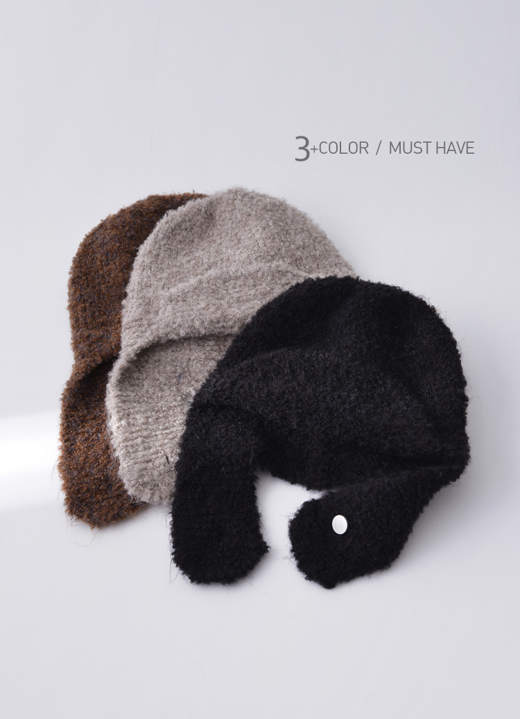 保暖神器! 俏皮可愛圈圈毛護耳飛行帽 雷鋒帽 保暖帽