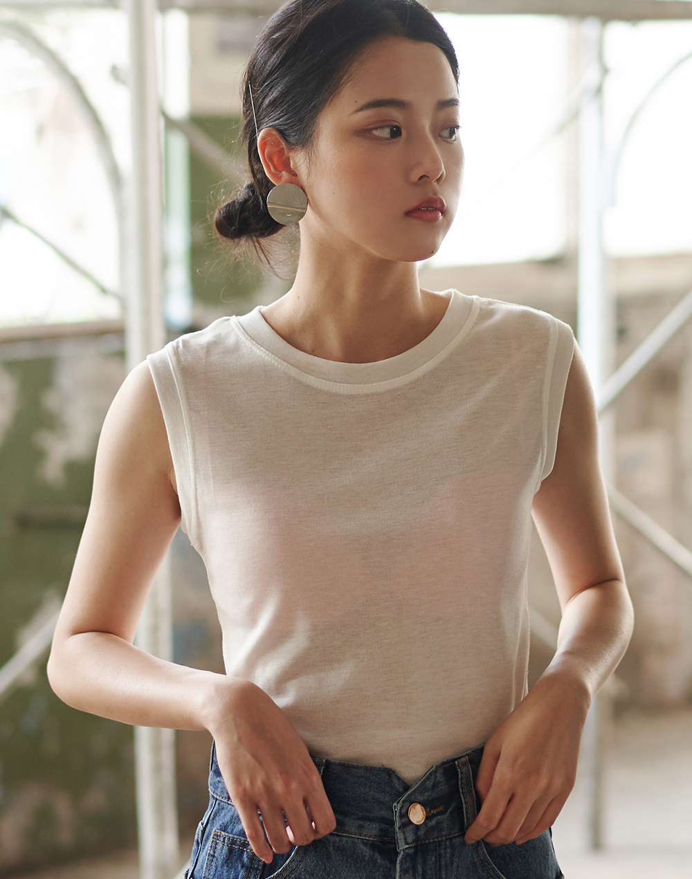 夏季透氣清涼圓領背心(修飾副乳)