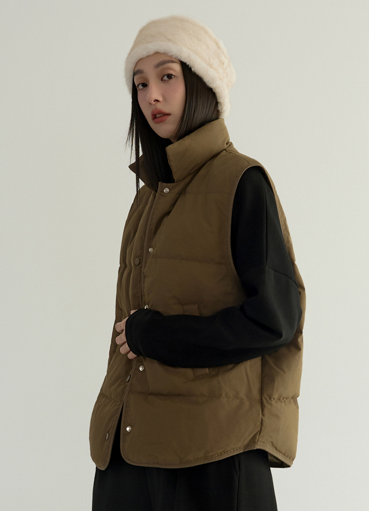 暖心恆溫! 包容系極簡羽絨背心 鴨絨背心