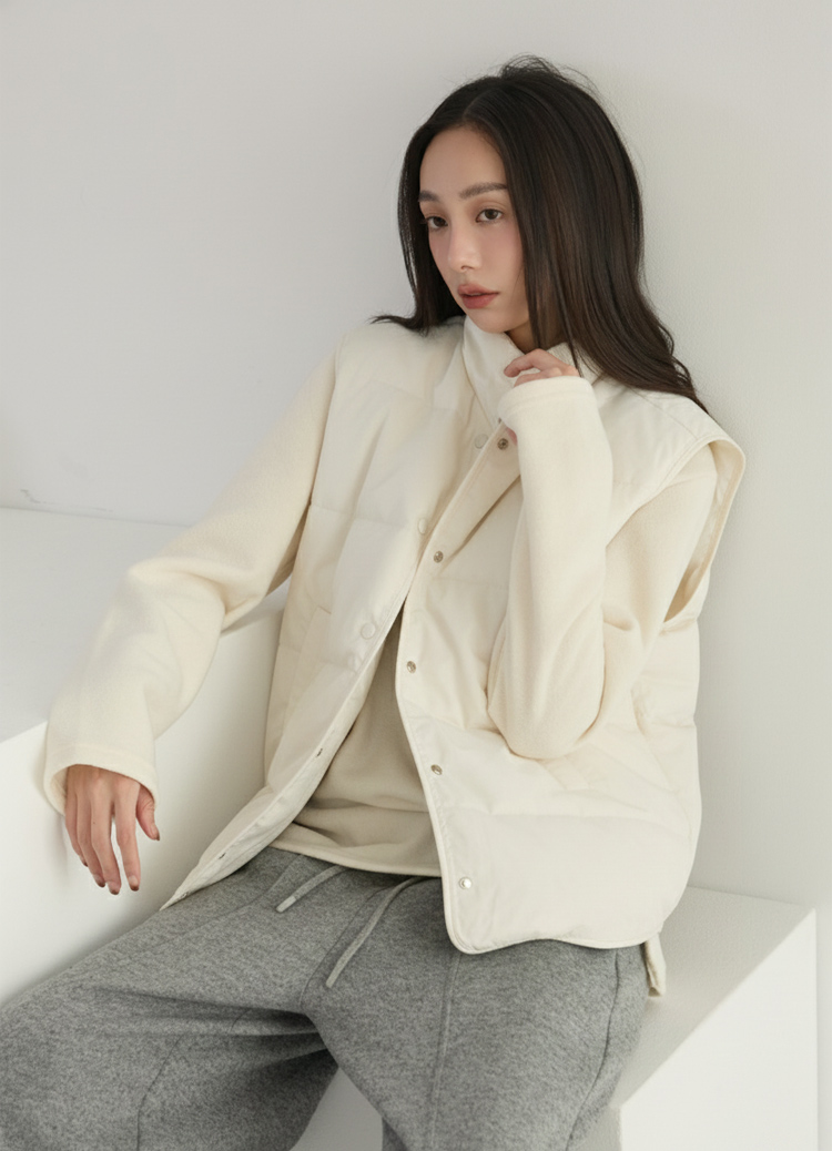 暖心恆溫! 包容系極簡羽絨背心 鴨絨背心